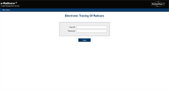 Desktop Screenshot of erailtrace.railconnect.com