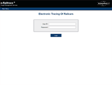 Tablet Screenshot of erailtrace.railconnect.com